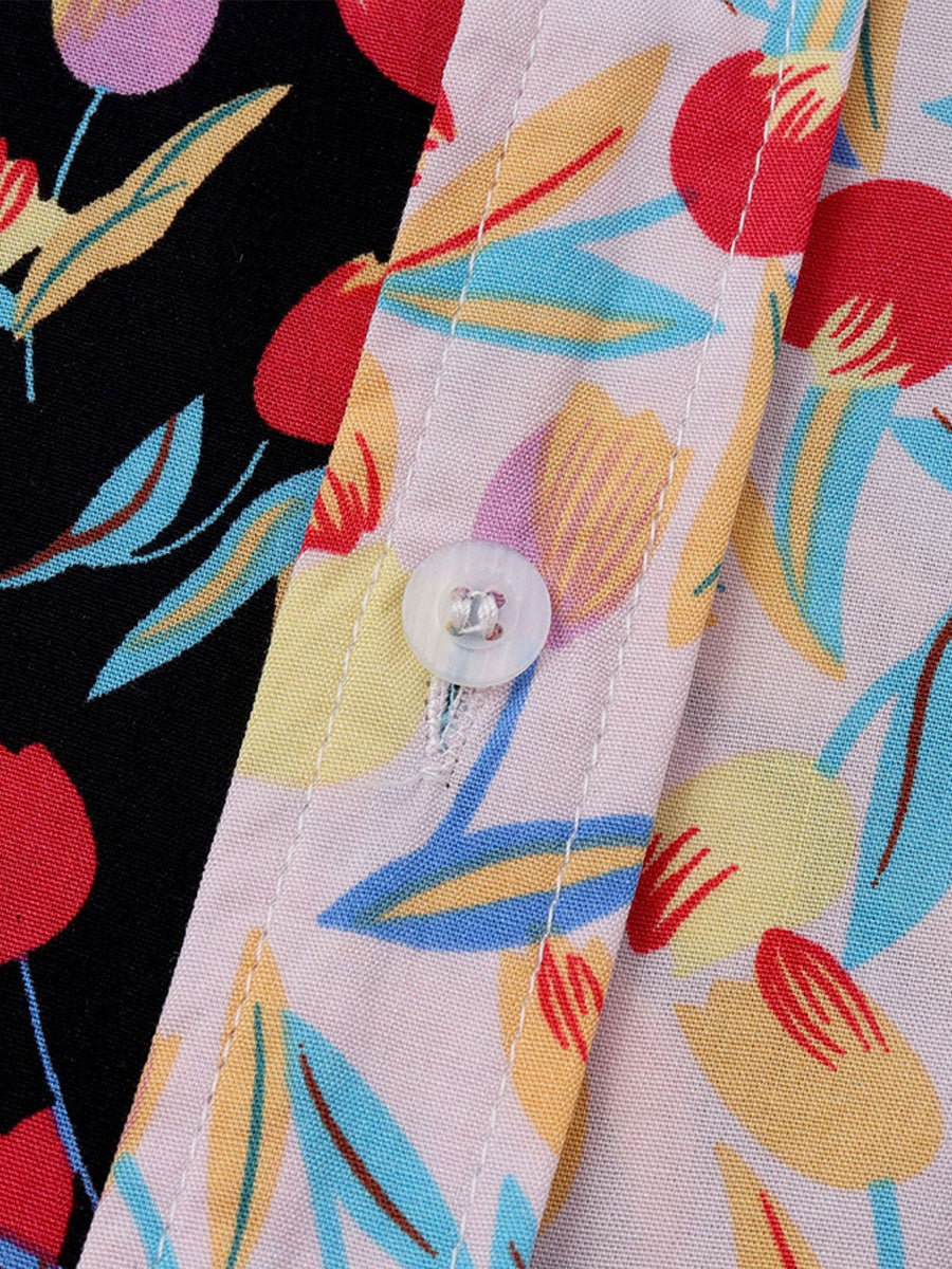 Camicia a maniche corte casual hawaiana da uomo