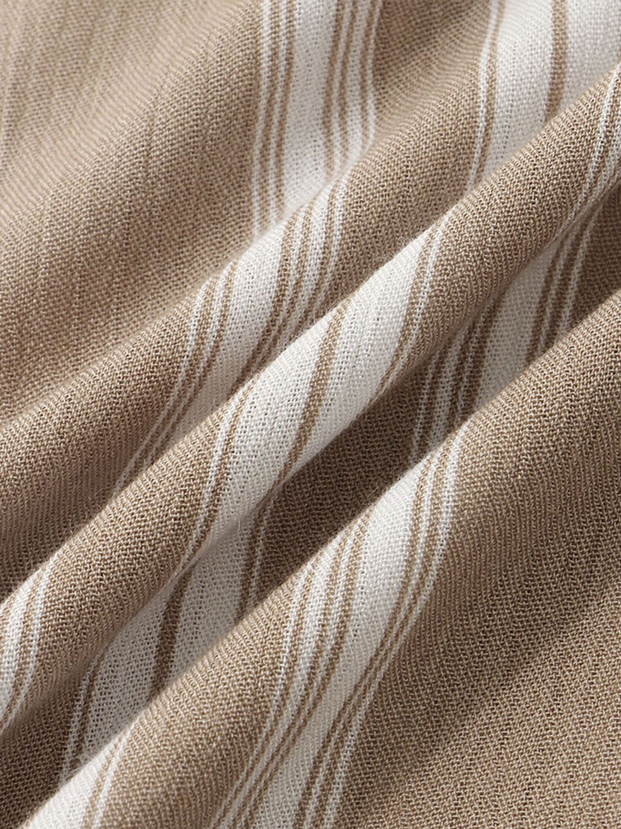 Camicia da uomo a maniche corte con stampa verticale