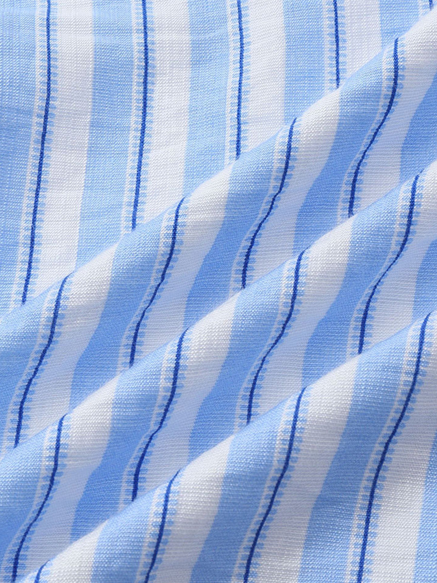 Camicia da uomo a maniche corte con stampa verticale