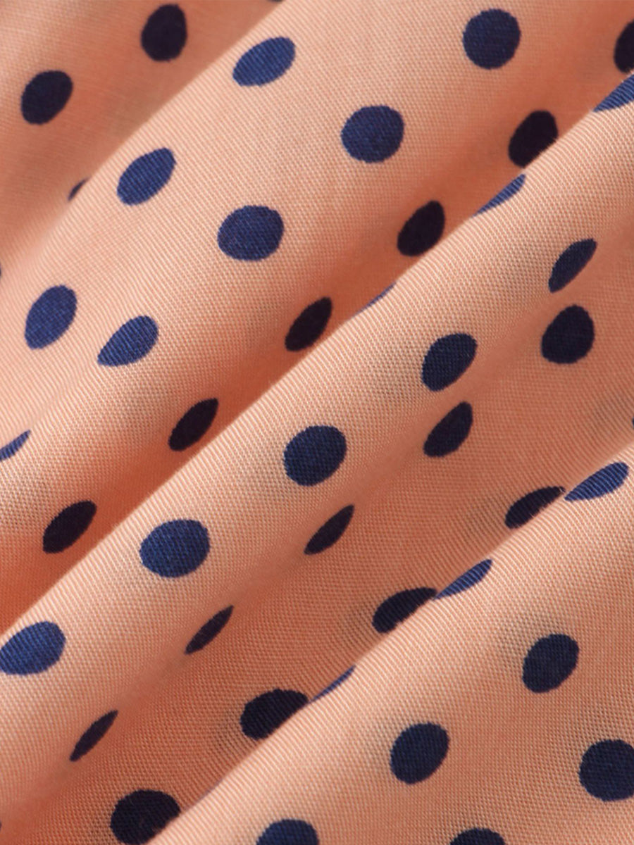 Camicia da uomo a maniche corte a pois