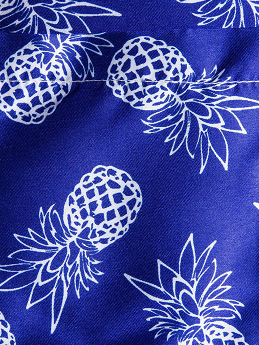 Chemise homme manches courtes imprimé ananas