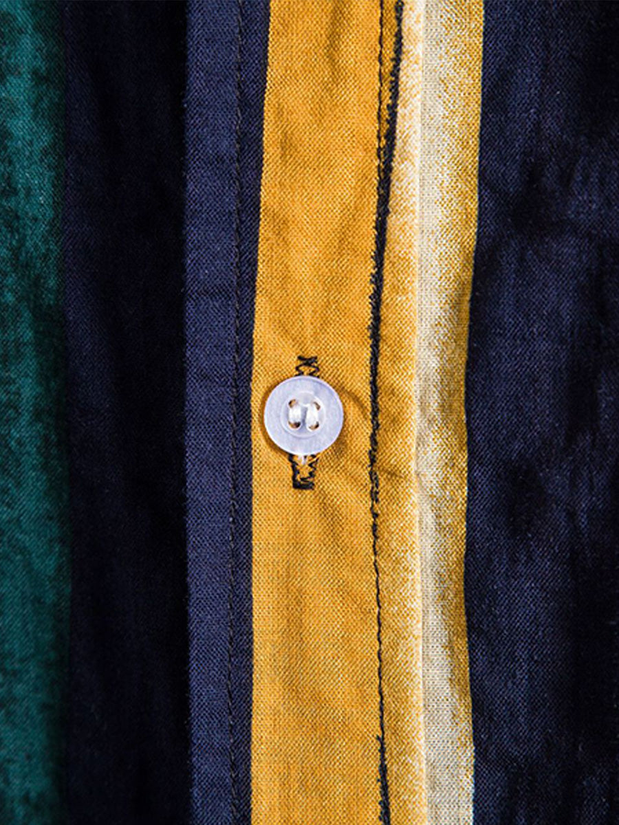 Camicia da uomo a maniche corte con stampa verticale