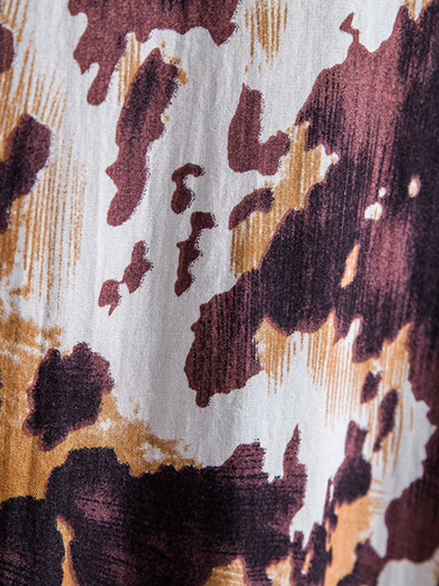 Men's Floral print short sleeve shirt