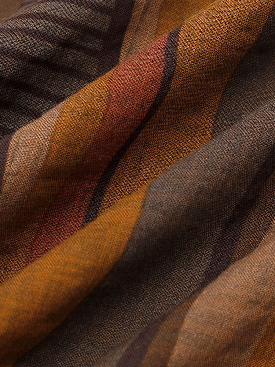 Camicia da uomo a maniche corte con stampa verticale