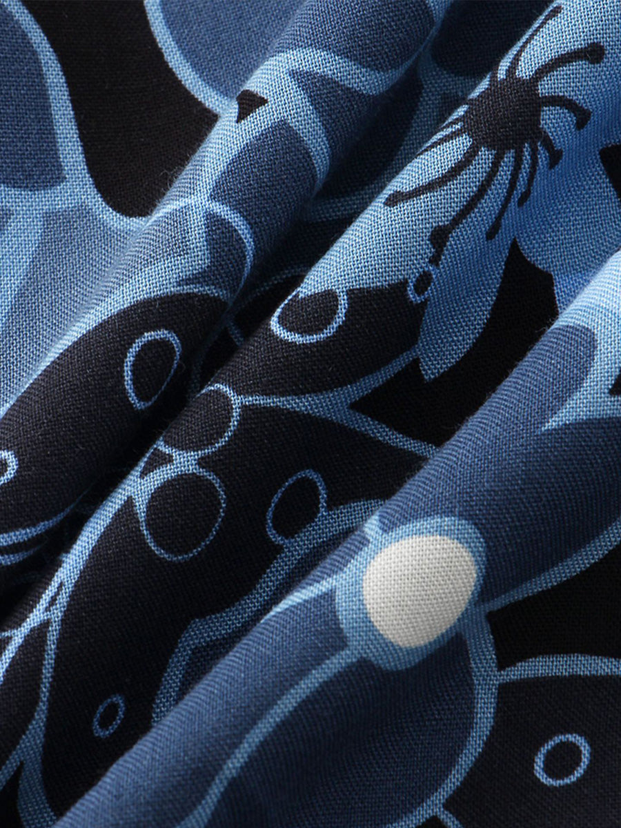 Chemise à manches courtes à fleurs pour hommes