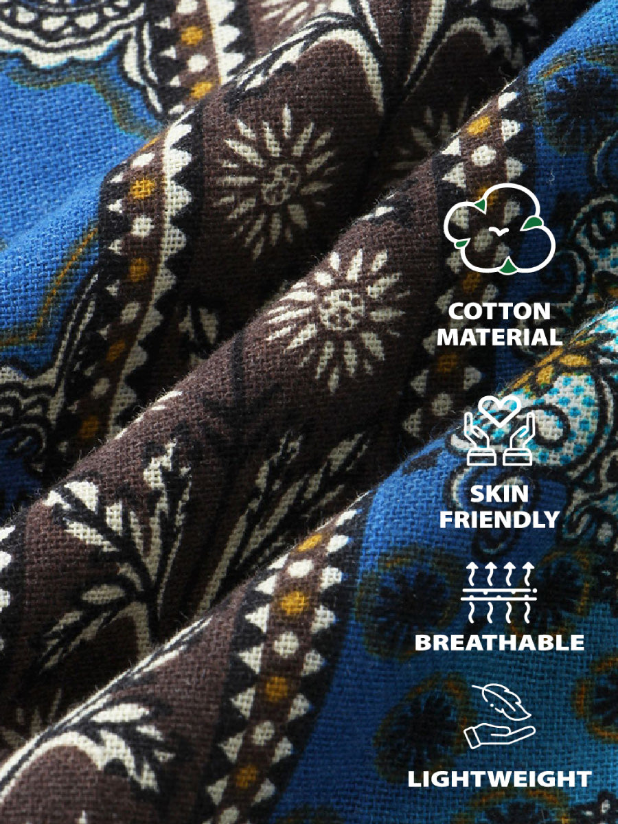 Men's Floral Print short sleeve shirt