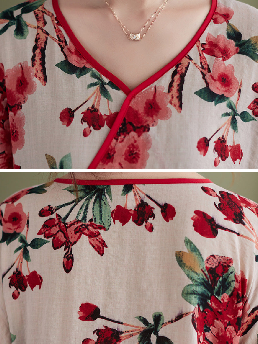 Floral Casual Long Sleeve Dress