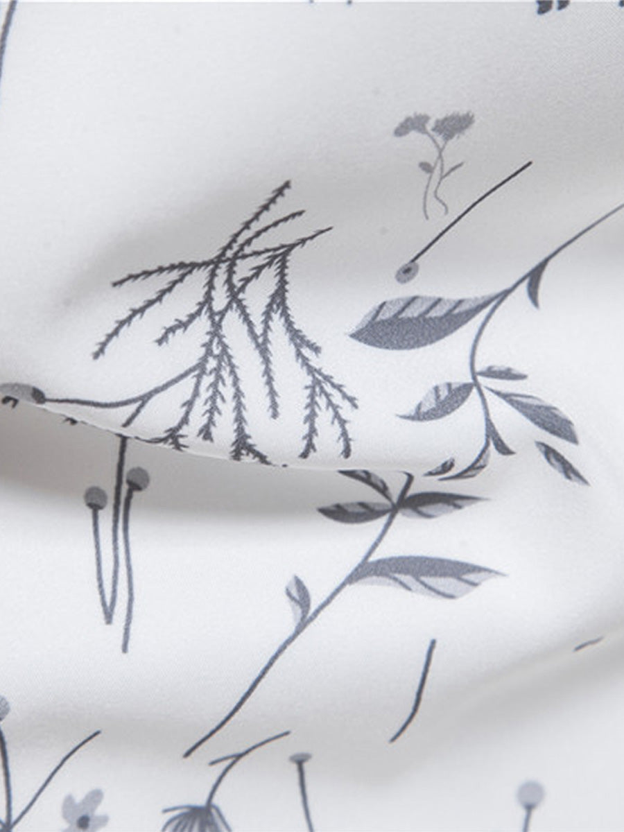 Chemise homme manches courtes imprimé fleuri