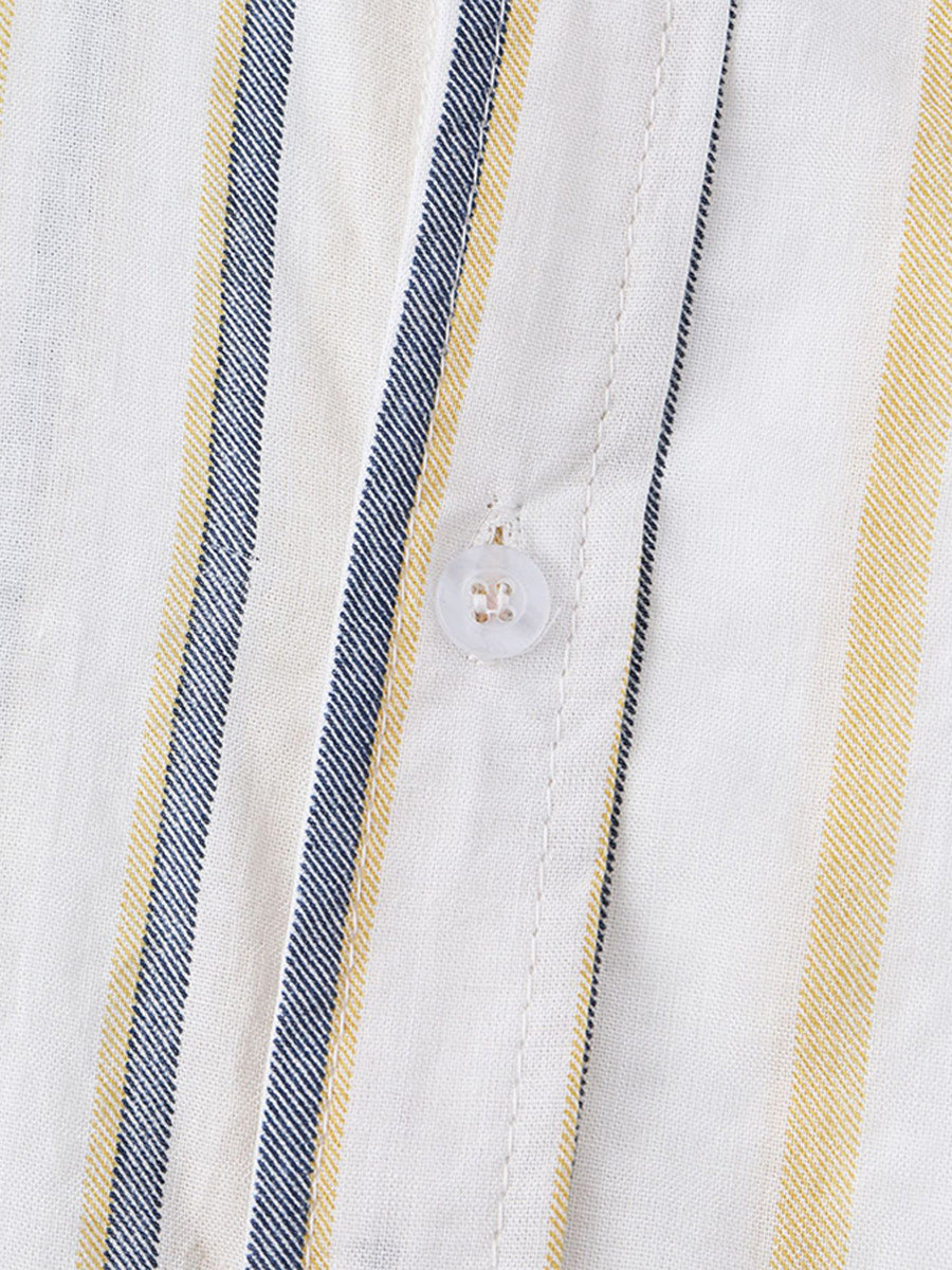 Camicia da uomo a maniche corte con stampa verticale
