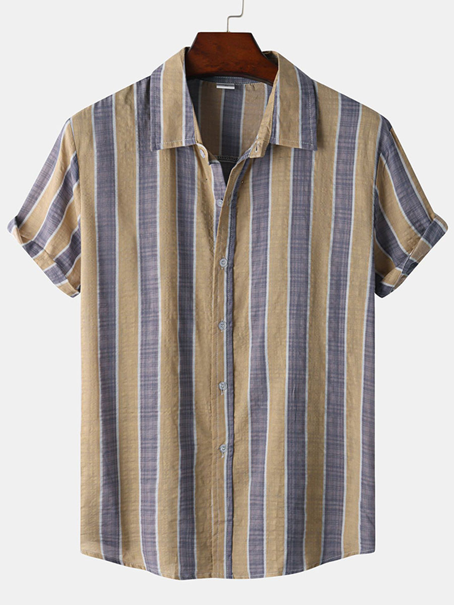 Camicia a maniche corte casual hawaiana da uomo