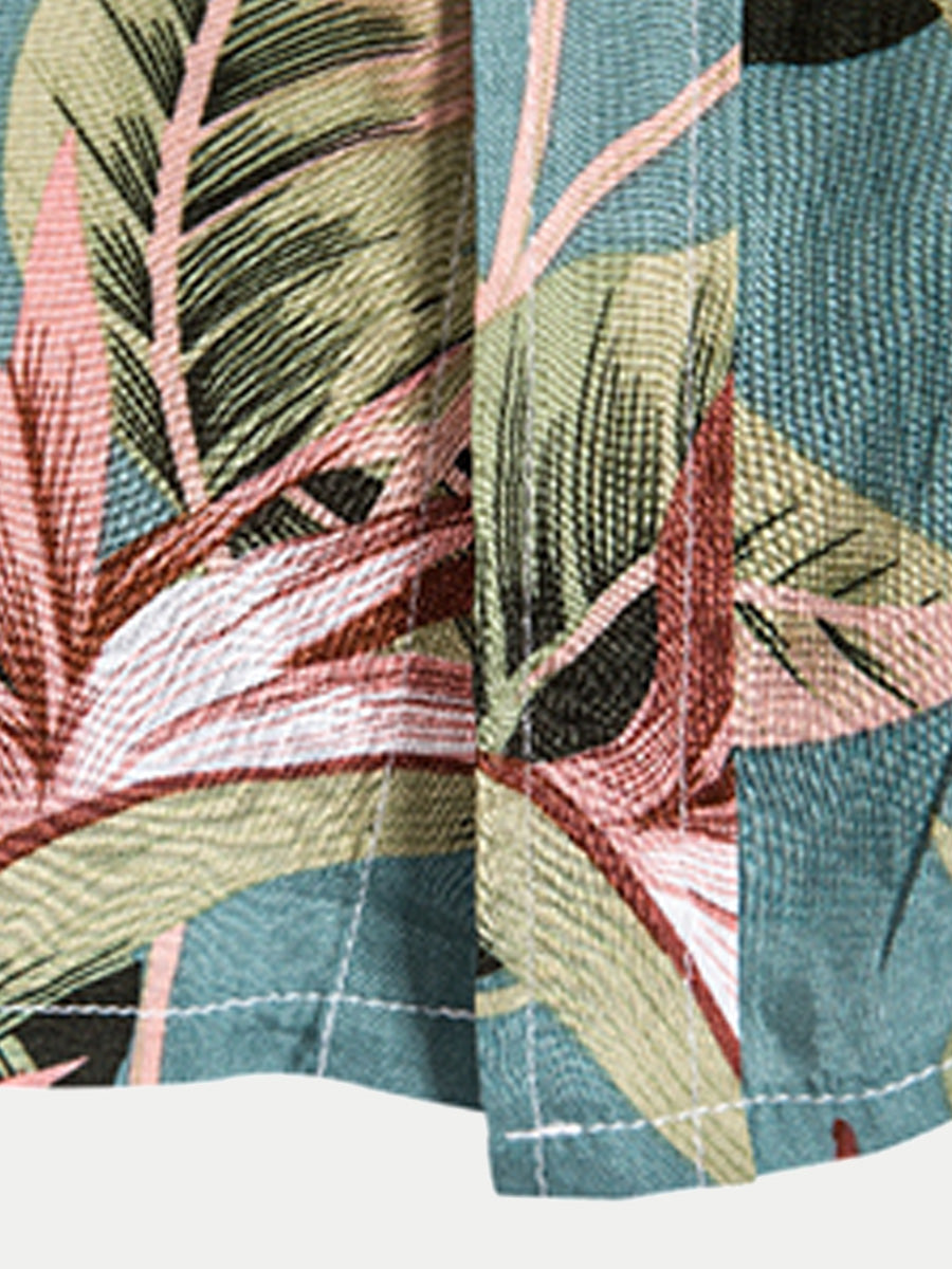 Camicia hawaiana da uomo a manica corta
