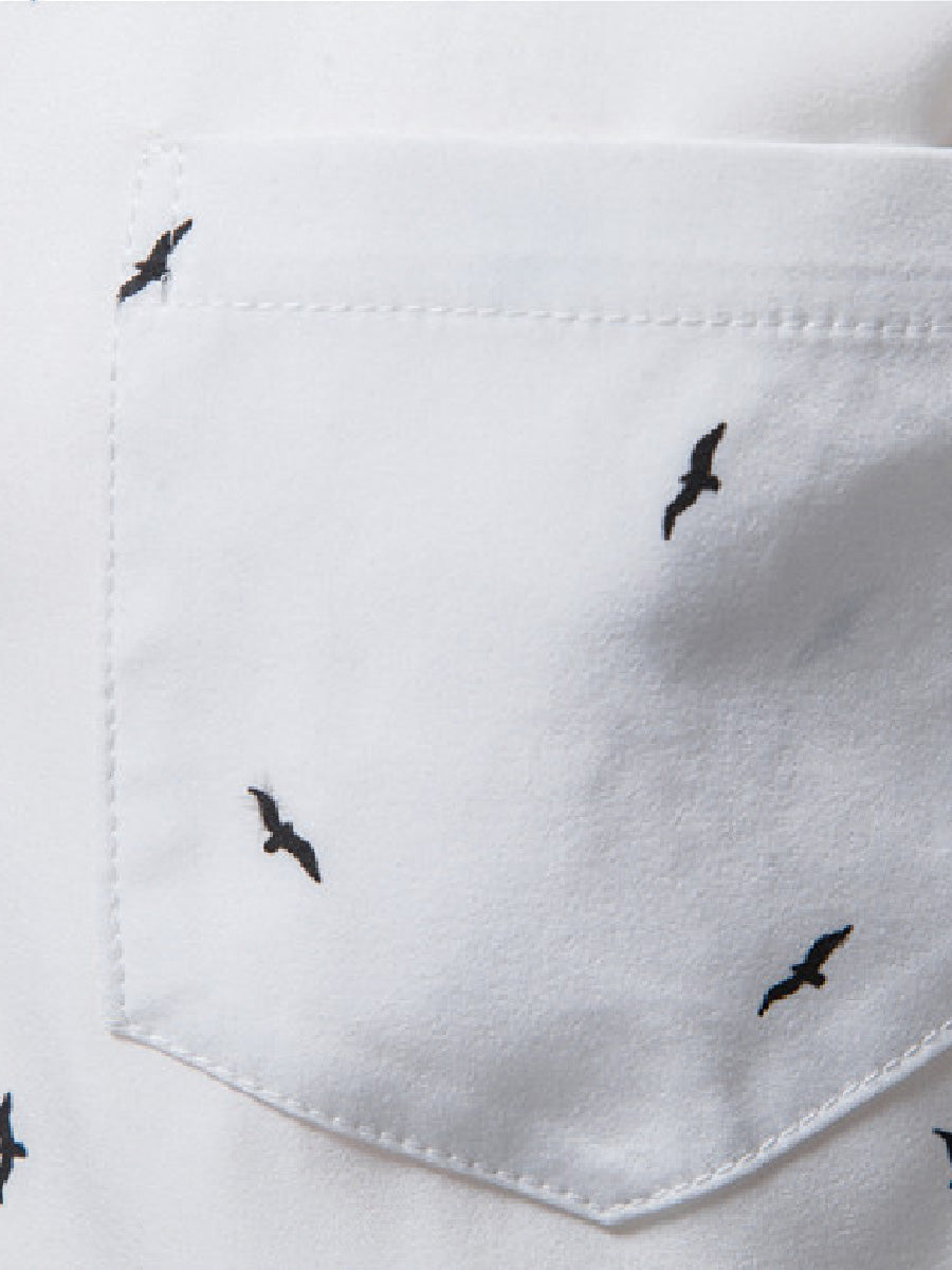 Camicia da uomo a maniche corte per le vacanze al mare
