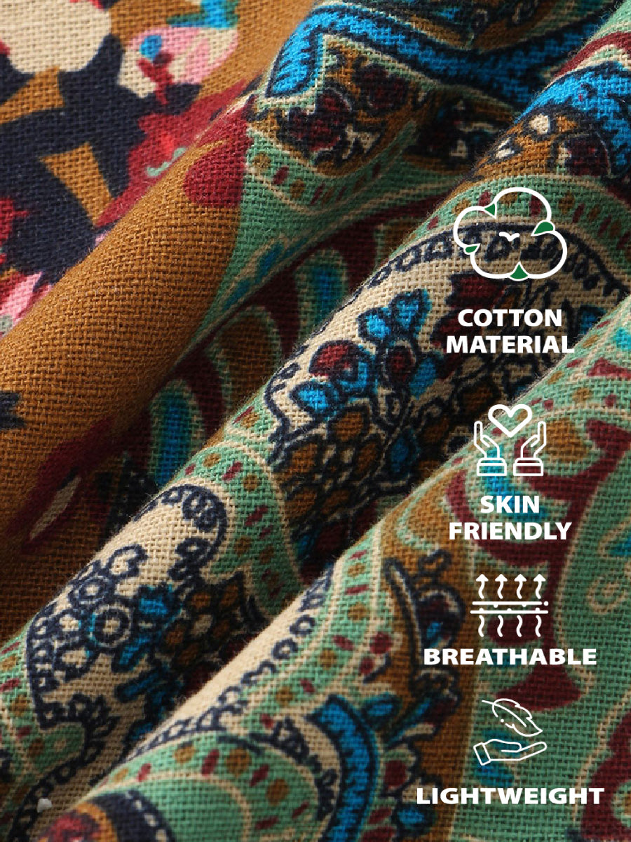 Men's Floral Print short sleeve shirt