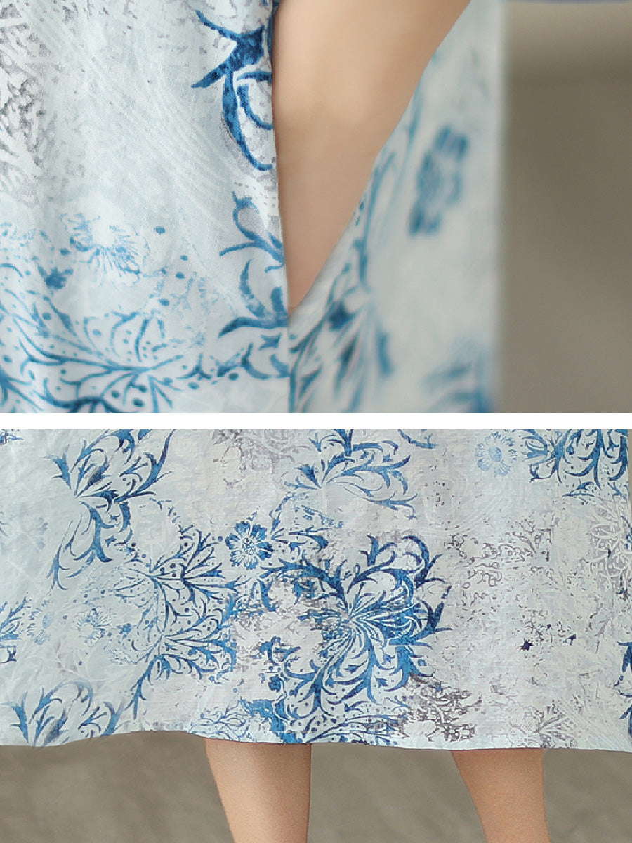 Ethnic Print Casual Dress