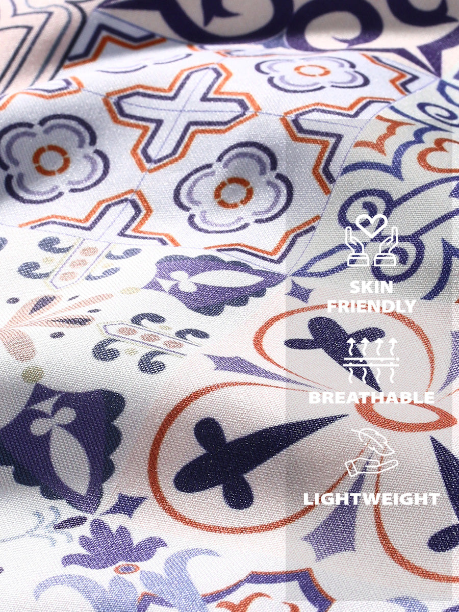 Men's Floral Print short sleeve shirt