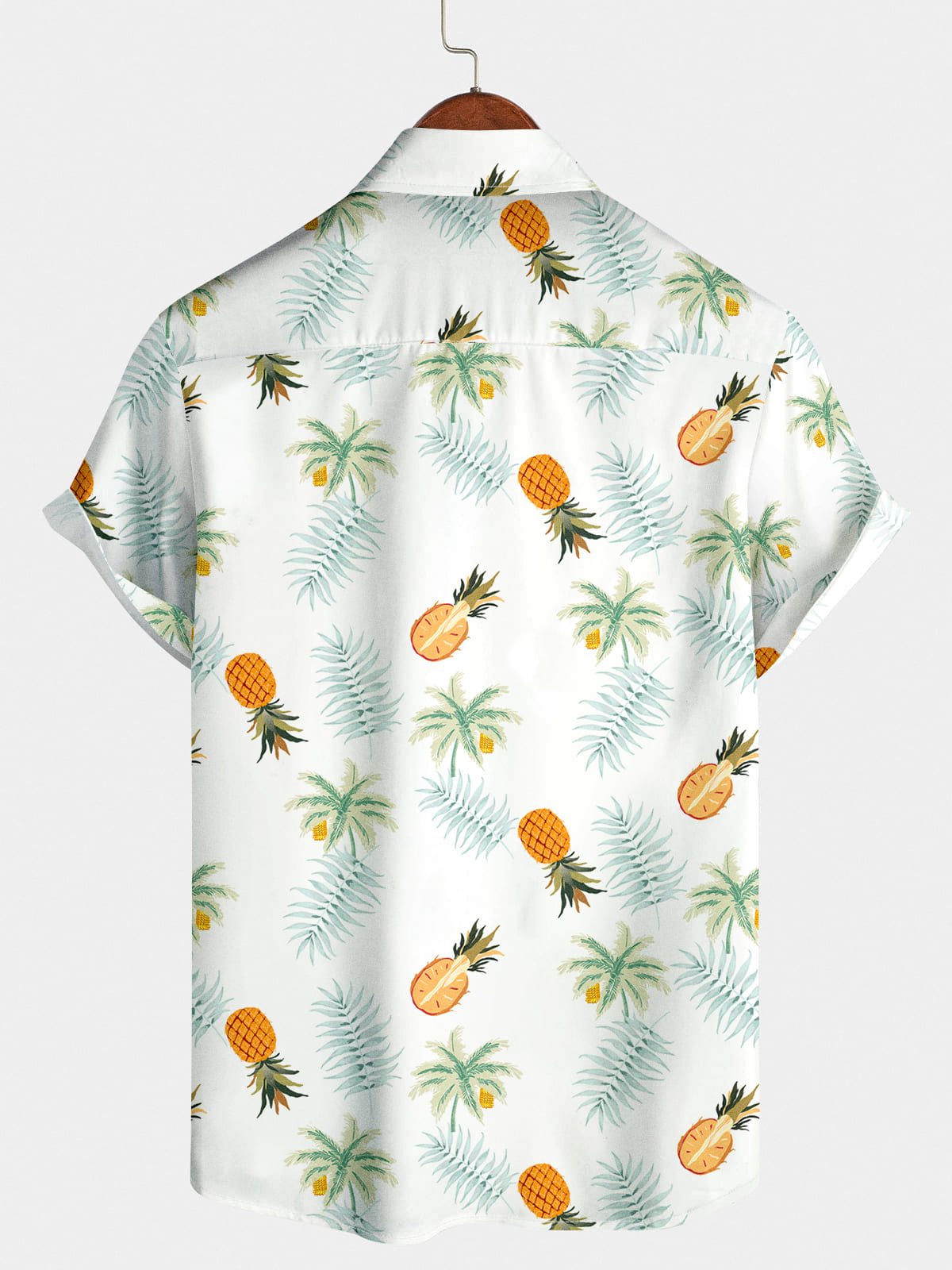 Chemise hawaïenne décontractée à manches courtes pour hommes