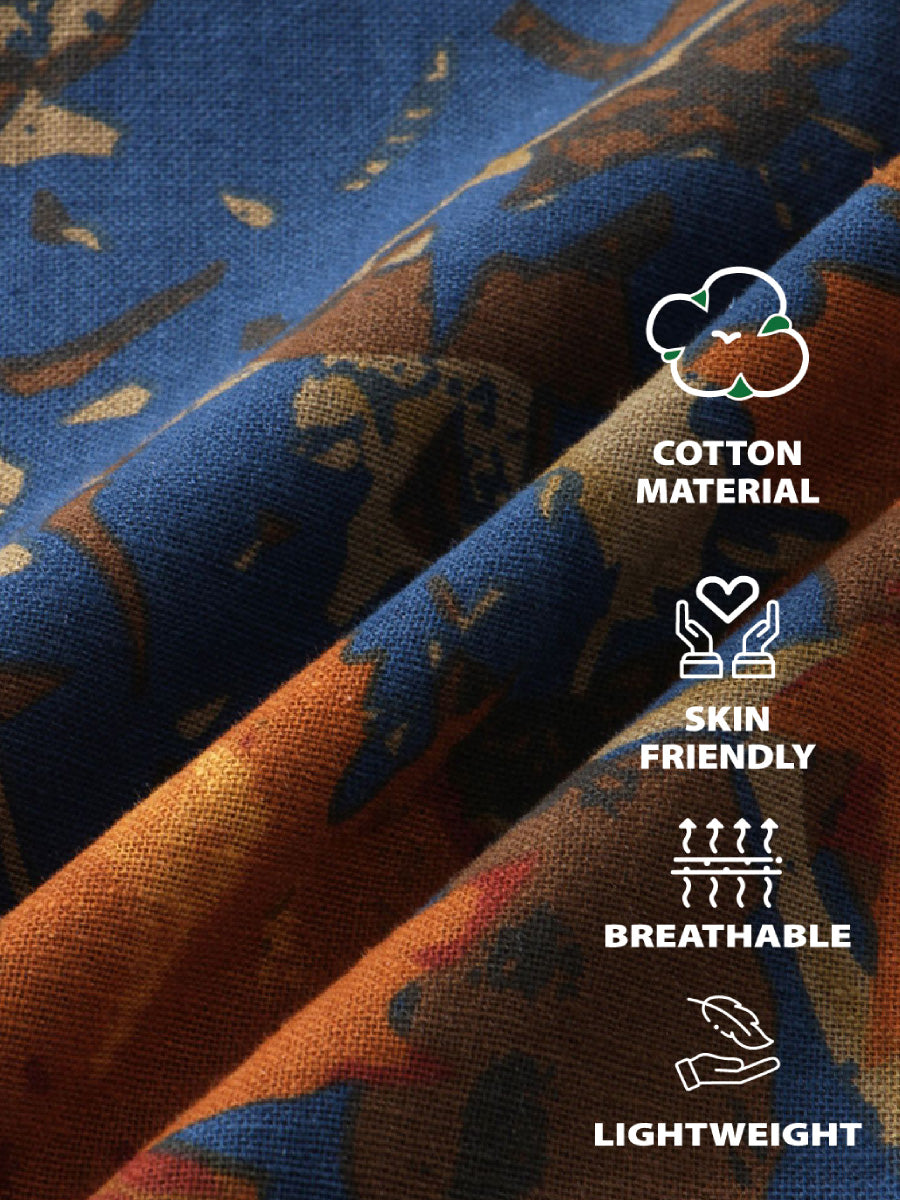 Men's Floral Print short sleeve shirt