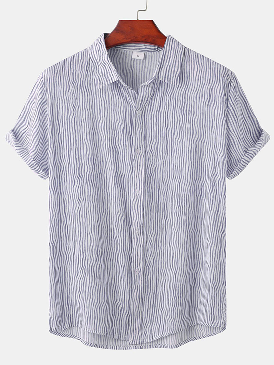 Chemise décontractée à manches courtes pour hommes