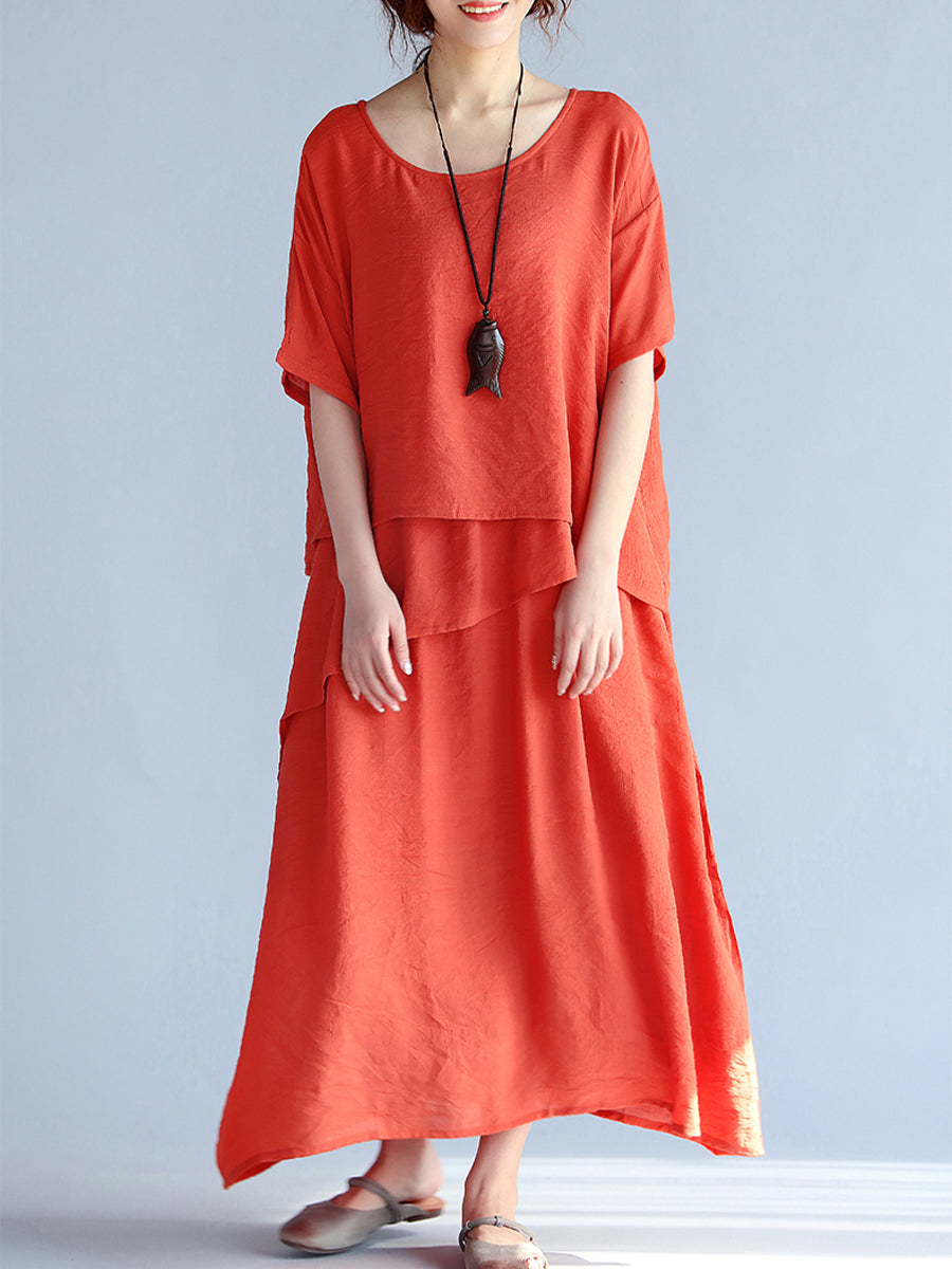 Slim and irregular casual dress