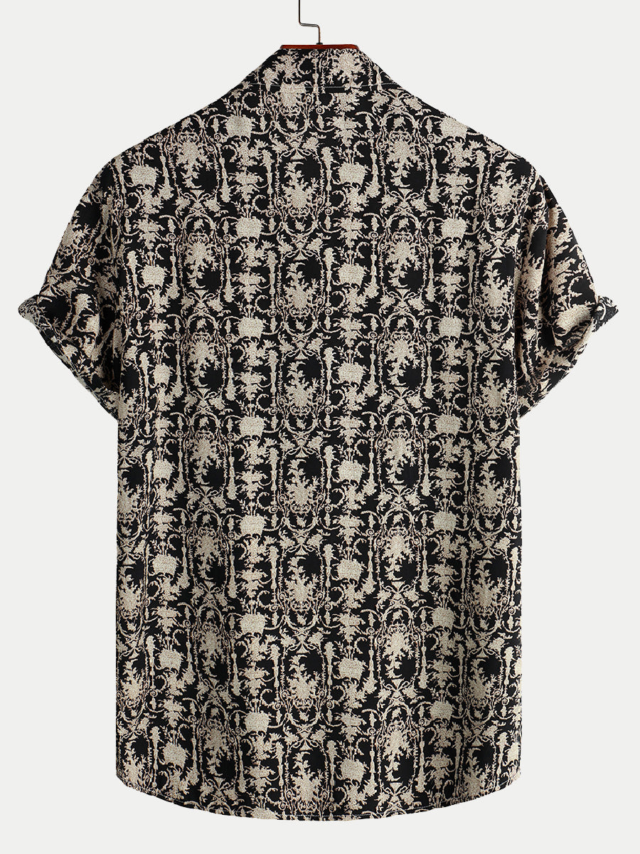 Men's Ethnic casual short sleeve shirt