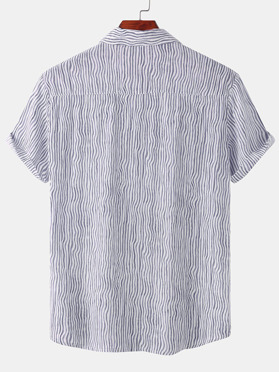Chemise décontractée à manches courtes pour hommes