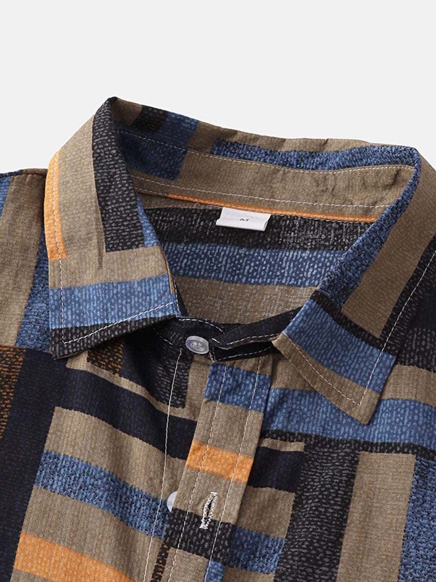 Camicia a maniche corte casual hawaiana da uomo