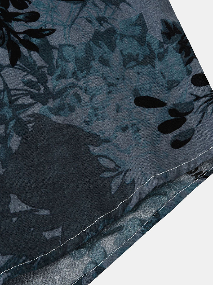 Men's Floral Print short sleeve shirt