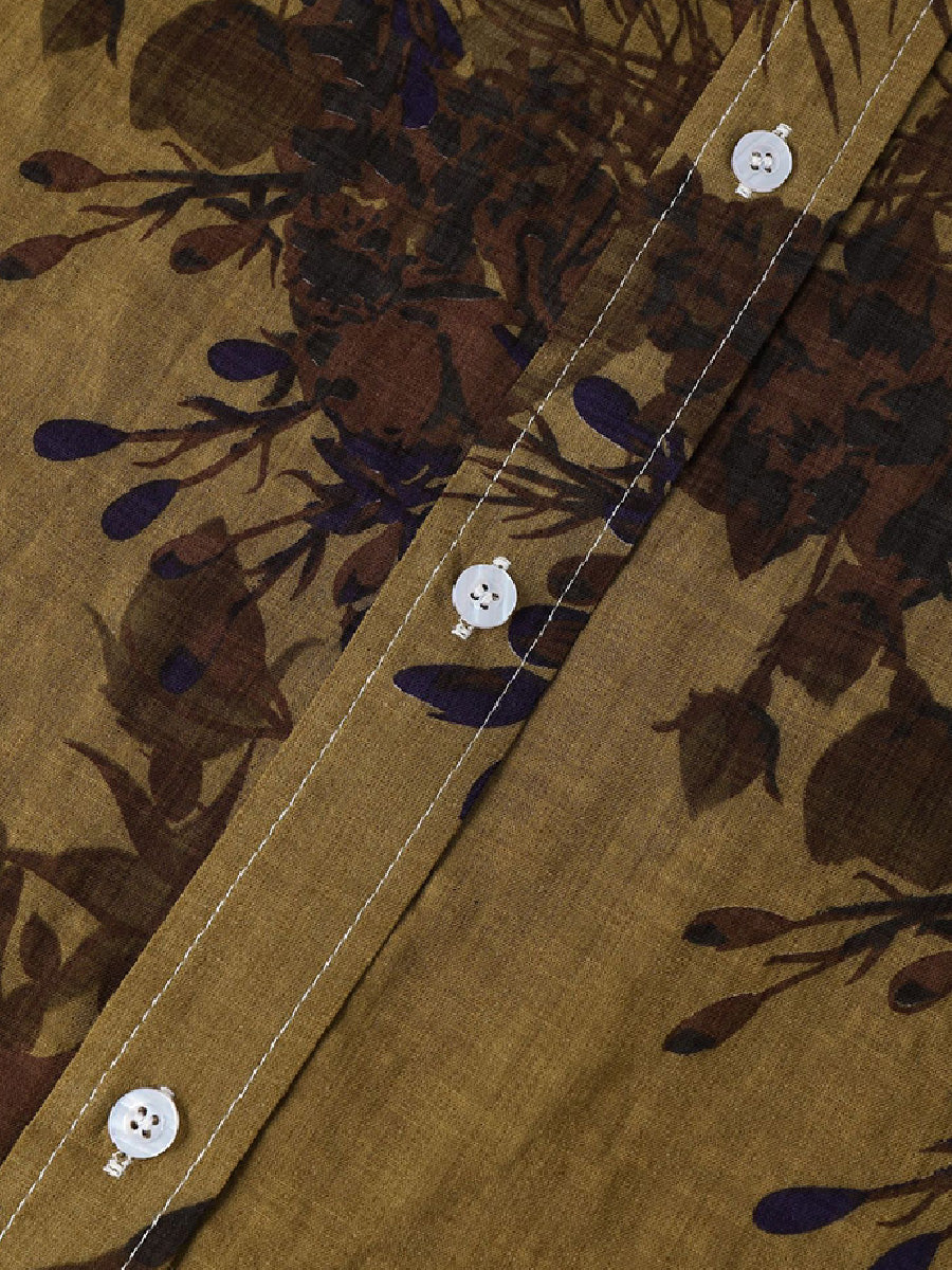 Men's Floral Print short sleeve shirt