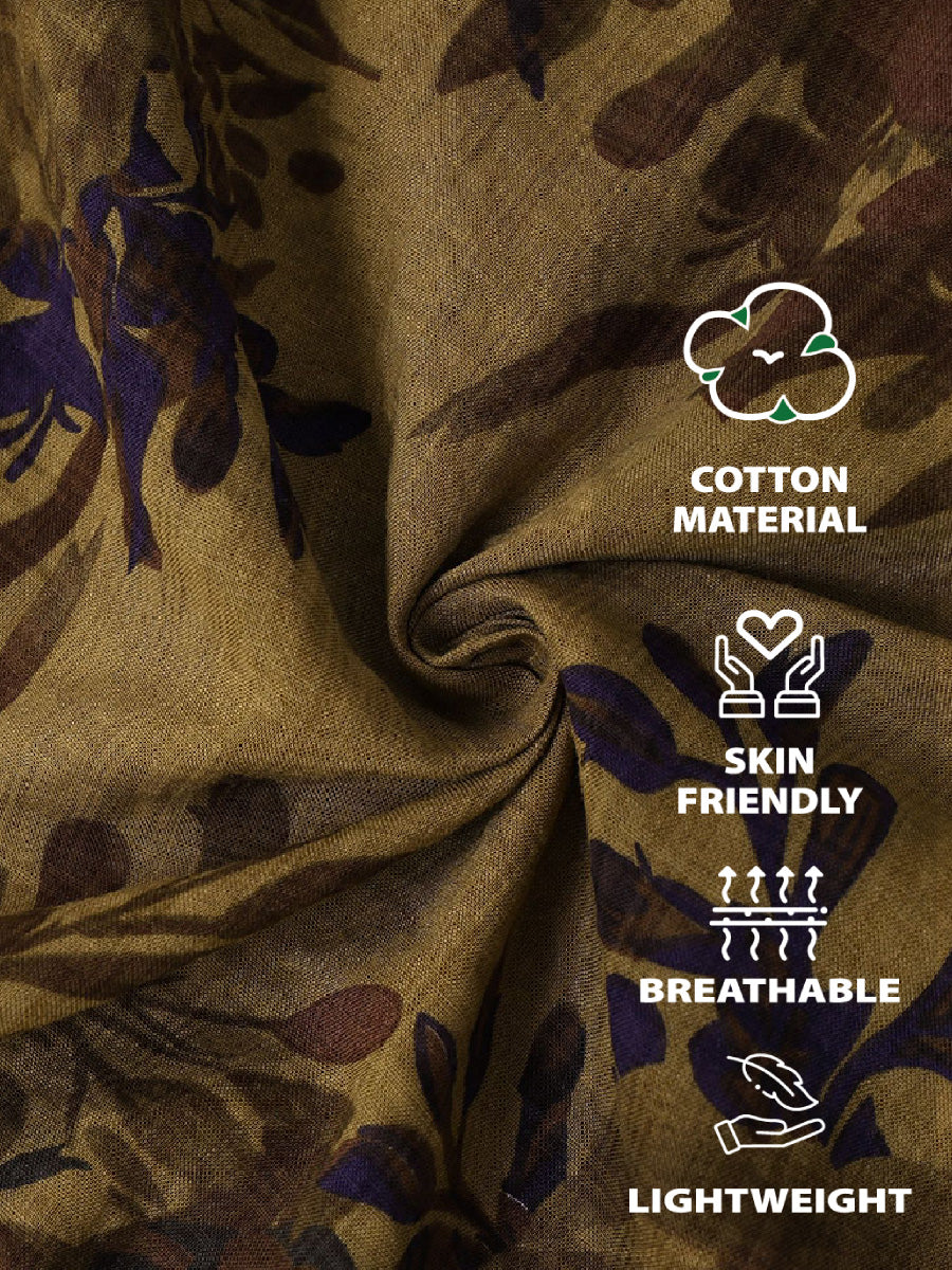 Men's Floral Print short sleeve shirt